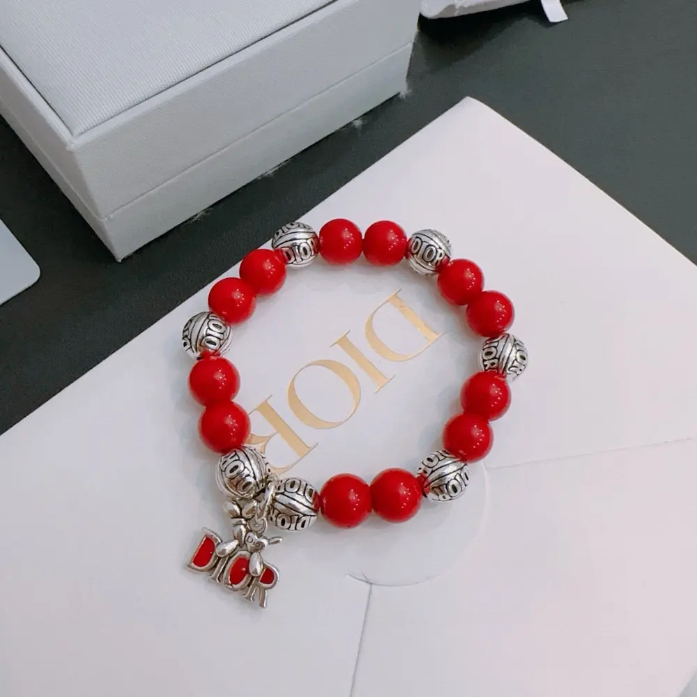 DIOR Multi-element agate Thai silver style bracelet