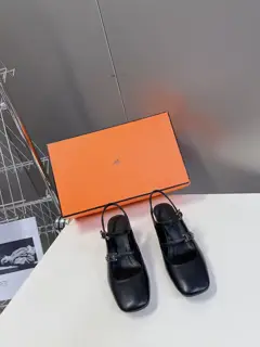 HERMES autumn and winter new Mary Jane Heels