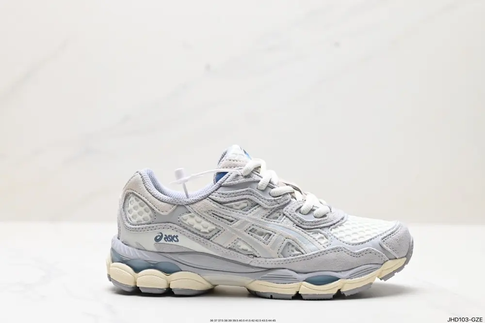 ASICS breathable mesh upper with some synthetic leather material uses the new AHAR+ rubber 1203A280-020