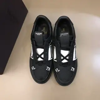 Valentino calfskin lace-up sneakers