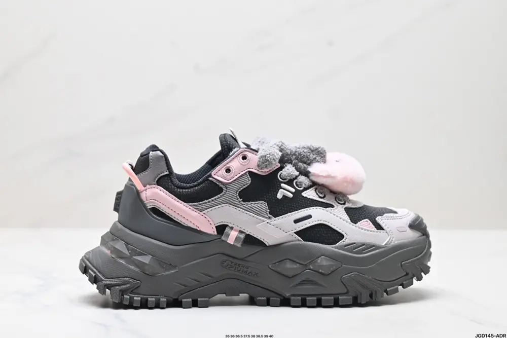 FILA FUSION Fila trendy brand BIANCO fabric synthetic leather hard candy stitching shock T12W441005FFT