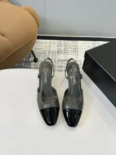Chanel classic slingback high-heeled sandals