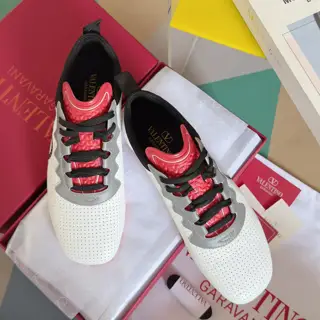 Valentino Chromathon series couples eyelet reflective ballet casual sports shoes Dexun shoes