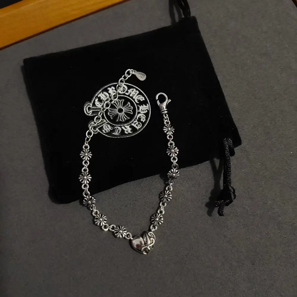 Chrome Hearts Scout Flower Heart Bracelet