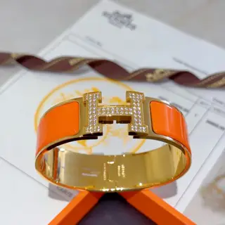 Hermes bracelet Original custom 20mm wide bracelet The enamel craft is a real test of the