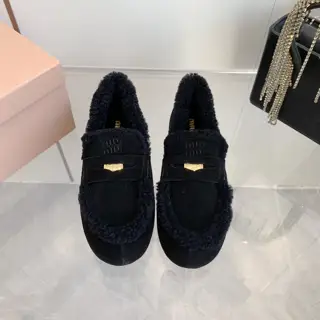 Miumiu fur shoes