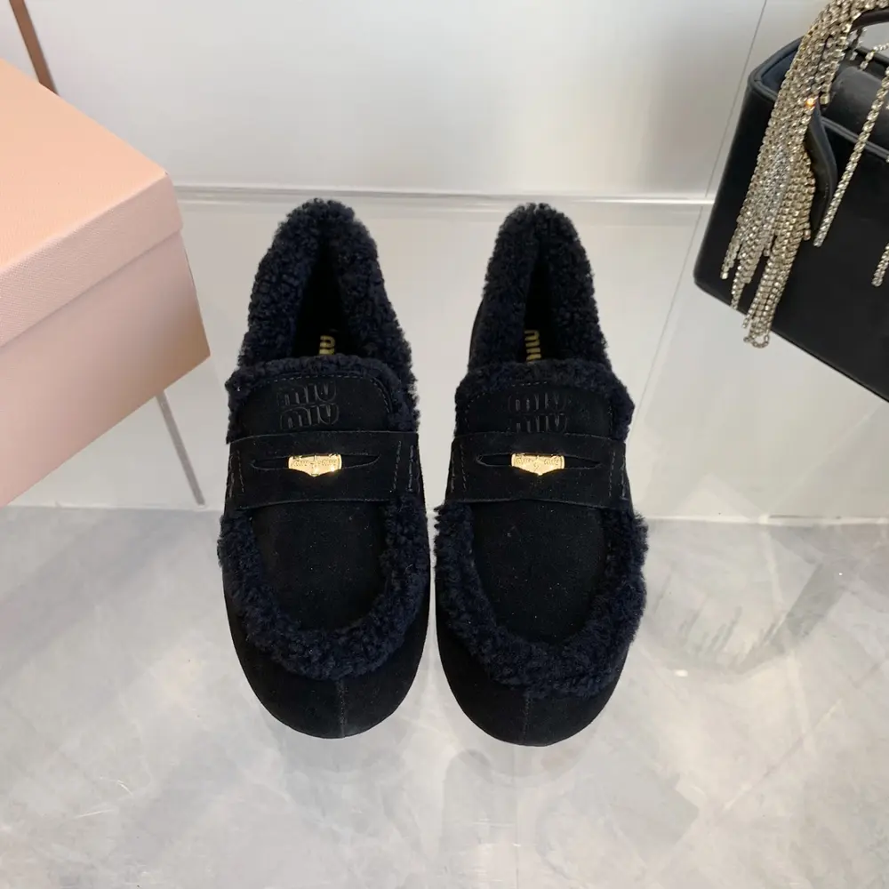 Miumiu fur shoes
