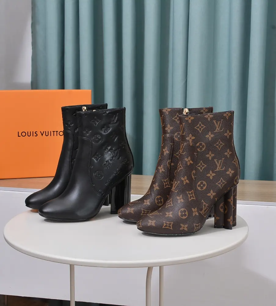 Louis Vuitton high-heeled versatile short boots