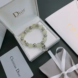 DIOR multi-element agate Thai silver style bracelet