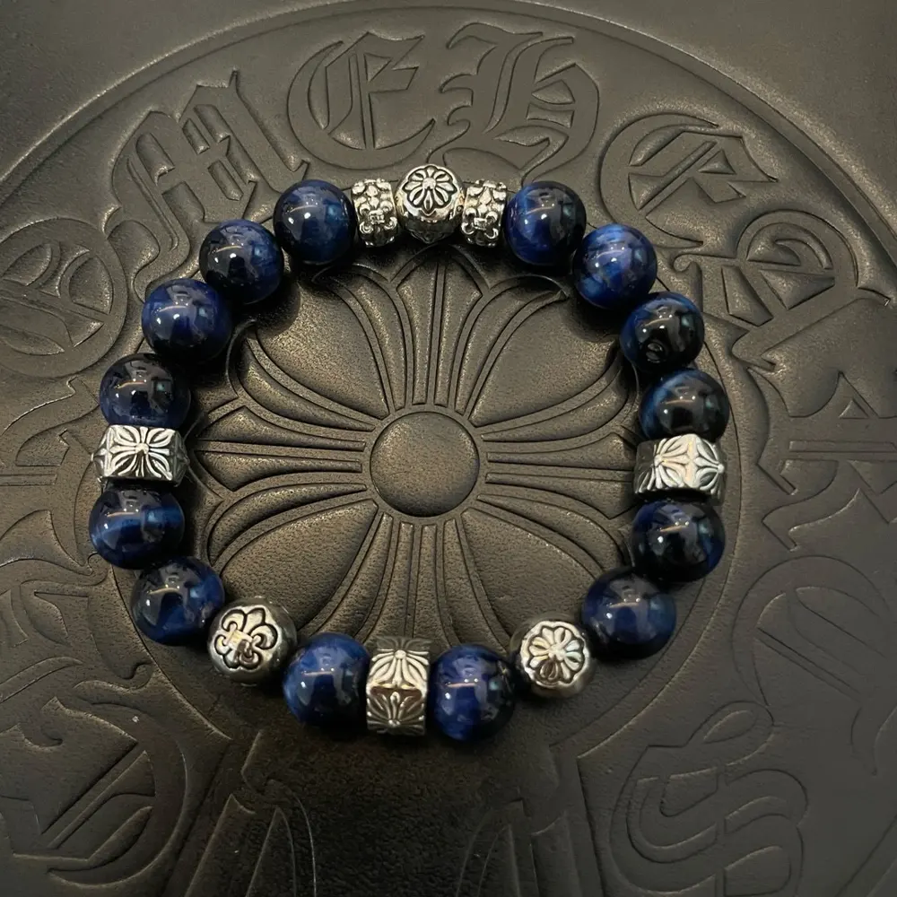 Chrome Hearts Classic Retro Multi-element Lapis Lazuli Bracelet