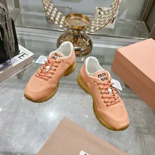 MiuMiu breathable mesh casual shoes