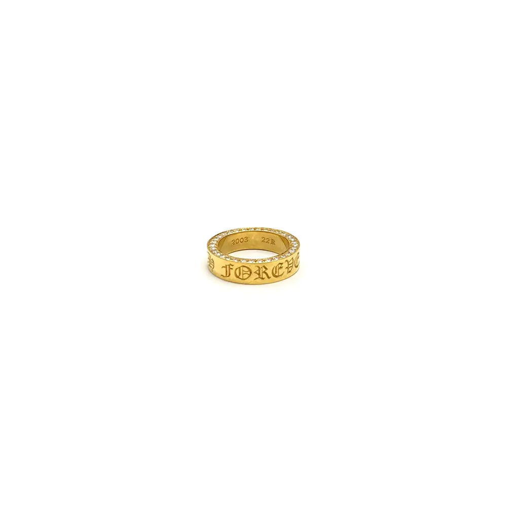 Chrome Hearts 22K plated Forever ring