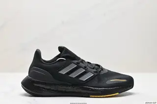 Adidas PureBOOST 23 popcorn cushioning midsole running shoes. The upper IH7673