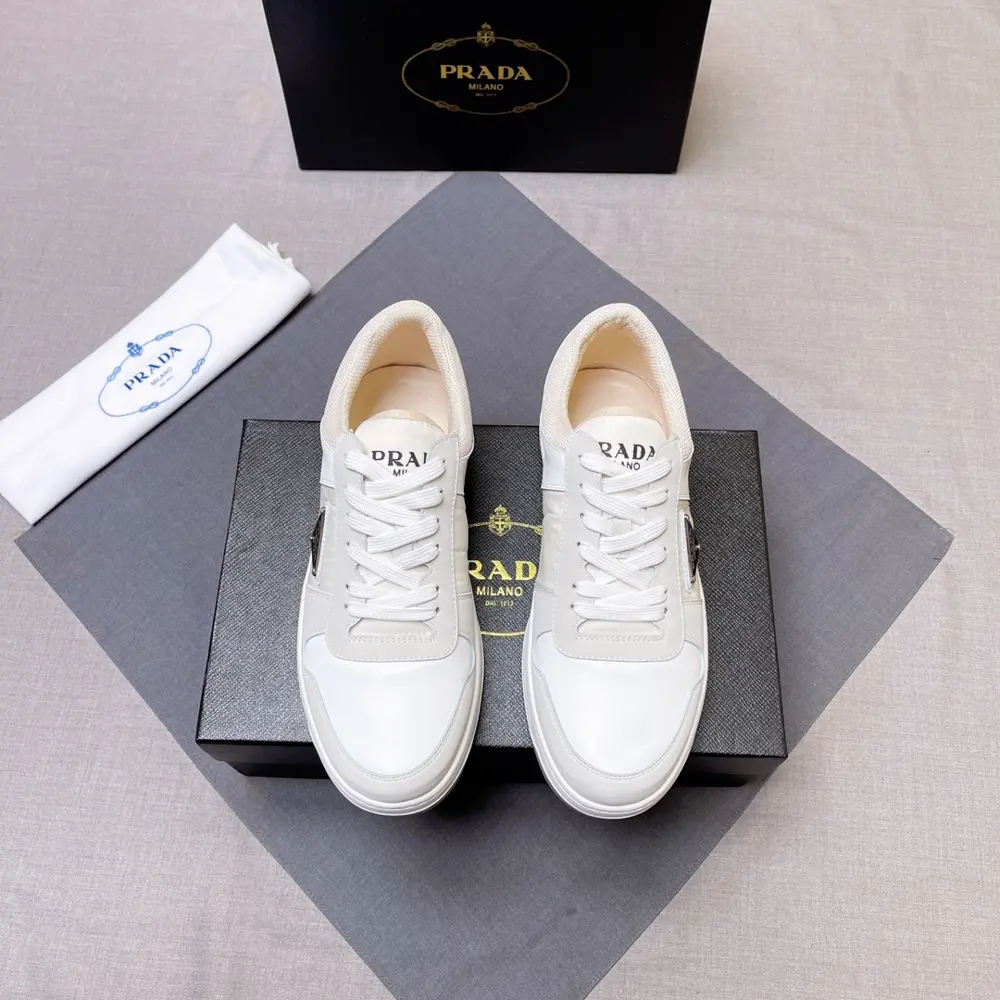 Prada men’s leather sneakers
