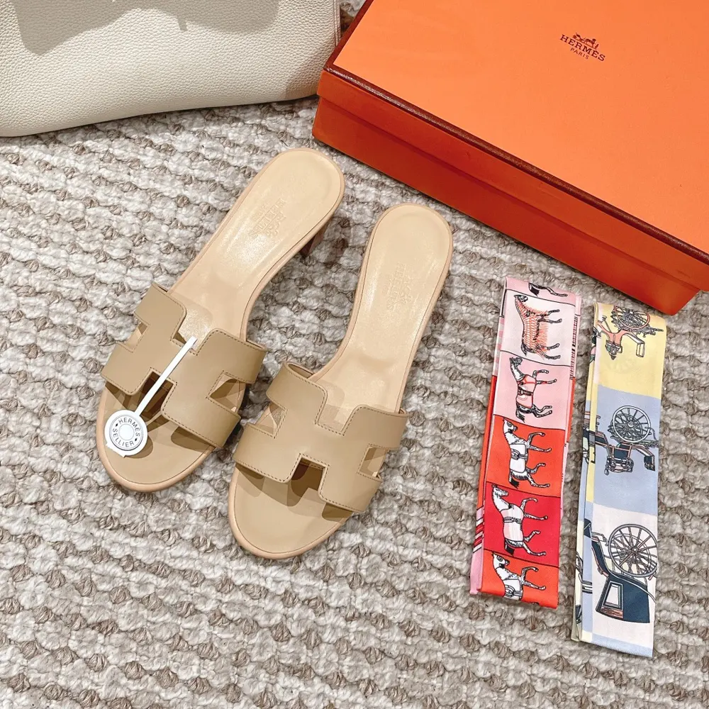 Hermes H Slippers Oran Sandal Series————————————Fashionable and versatile Super comfortable