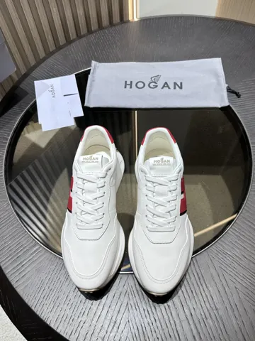 HOGAN H601 leather lace-up sneakers