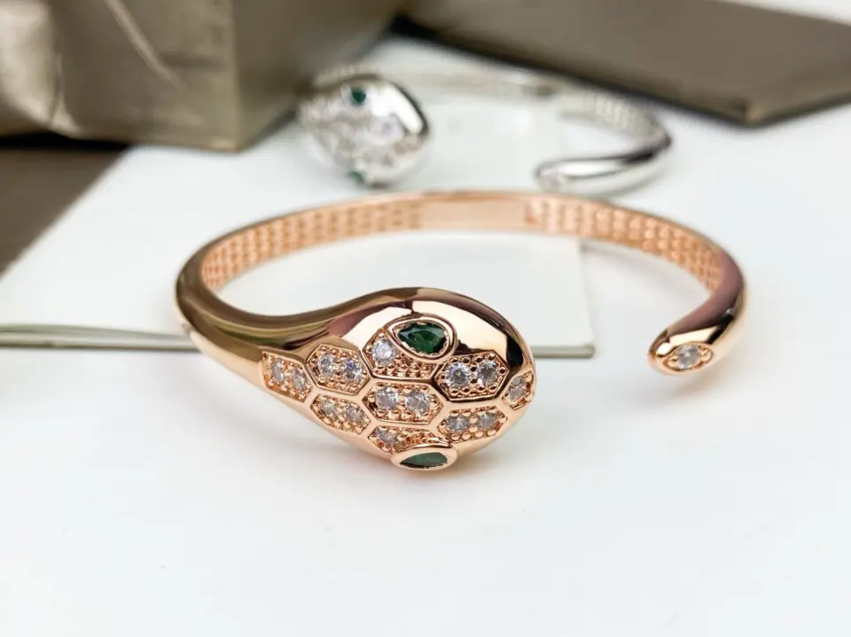 Bvlgari snake bracelet Hot snake series Bvlgari snake bracelet [rose] Luxury snake upgraded