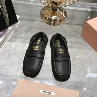 Miu Miu Miu new slip-on Mary Jane ballet shoes·high-heeled shoes