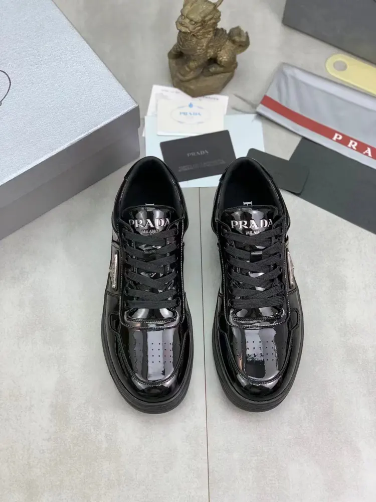 Prada men’s leather sneakers