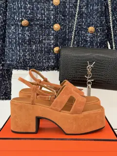 Hermès/Hermès classic H thick-soled sandals