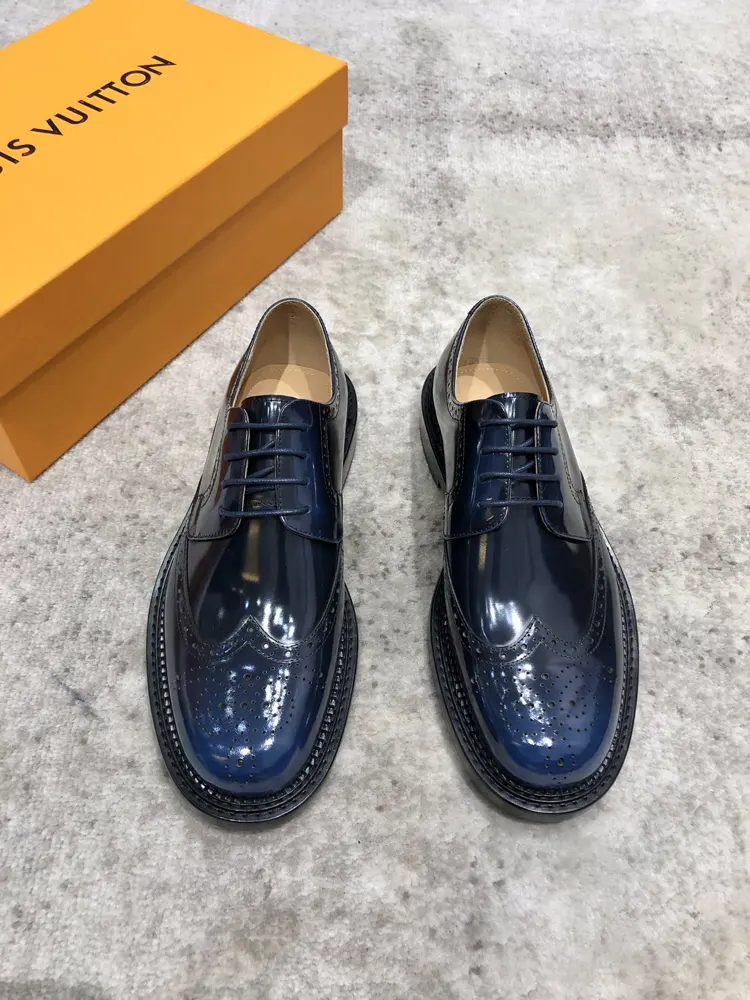 Louis Vuitton calfskin leather Oxford shoes