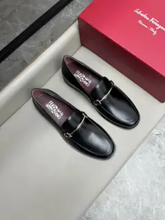 Salvatore Ferragamo men’s business casual leather shoes with leather soles|Imported suede