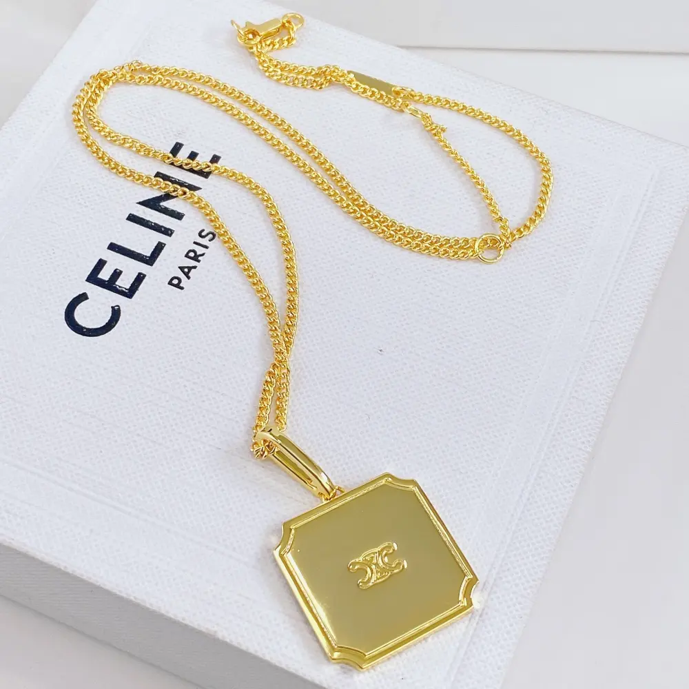 Celine square necklace