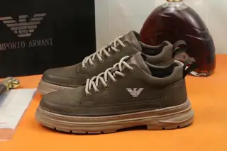 Armani Italian men’s shoes are featured on the cover of fashion magazines