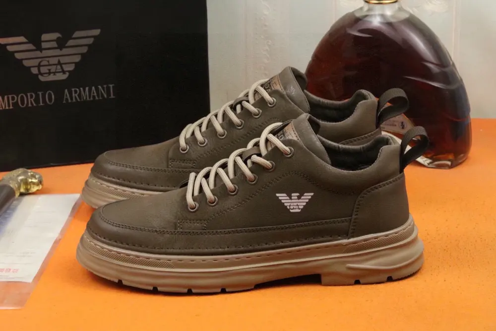 Armani Italian men’s shoes are featured on the cover of fashion magazines