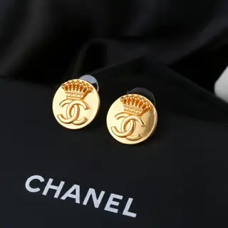 Chanel vintage metal vintage earrings