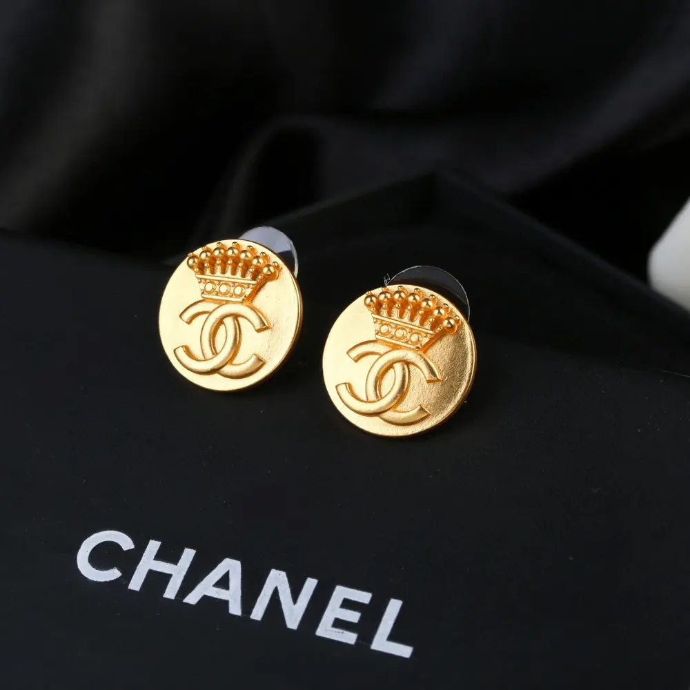 Chanel vintage metal vintage earrings