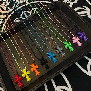 Chrome Hearts cross resin necklace