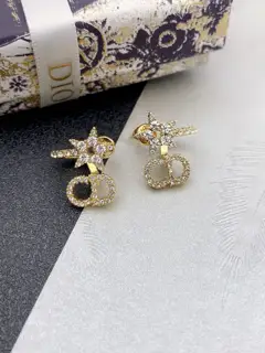 Dior’s new letter star earrings are comparable to every detail. The same brass material as