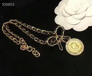 Chanel belt chain vintage choker necklace