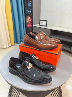 Hermès business leather shoes