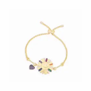 Apm monaco Rainbow Smiley Daisy Bracelet