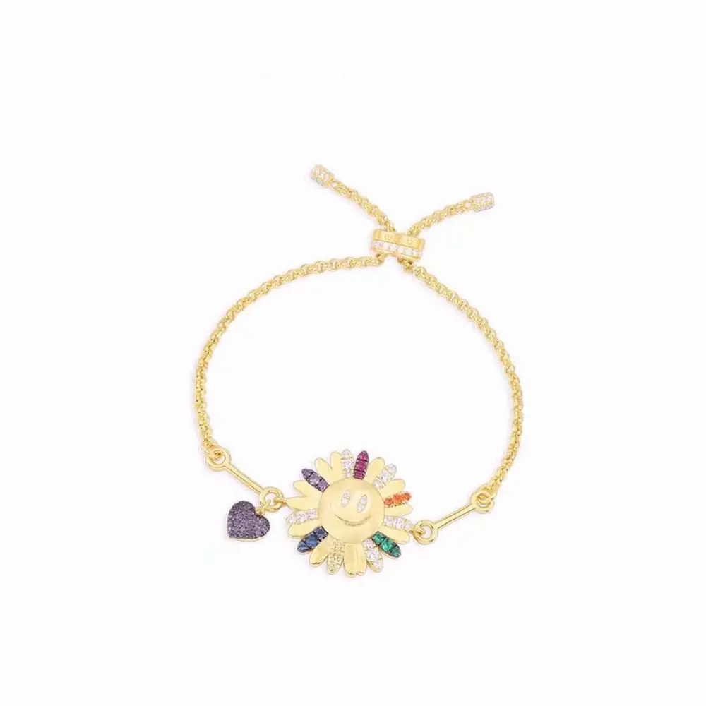 Apm monaco Rainbow Smiley Daisy Bracelet