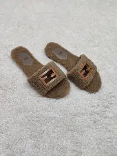 Fendi wool slippers 2024 latest colors official synchronization size 35-42
