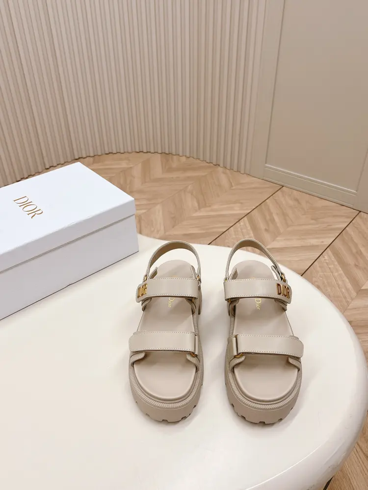 Dior classic Velcro high-heeled sandals and slippers series original replica high version