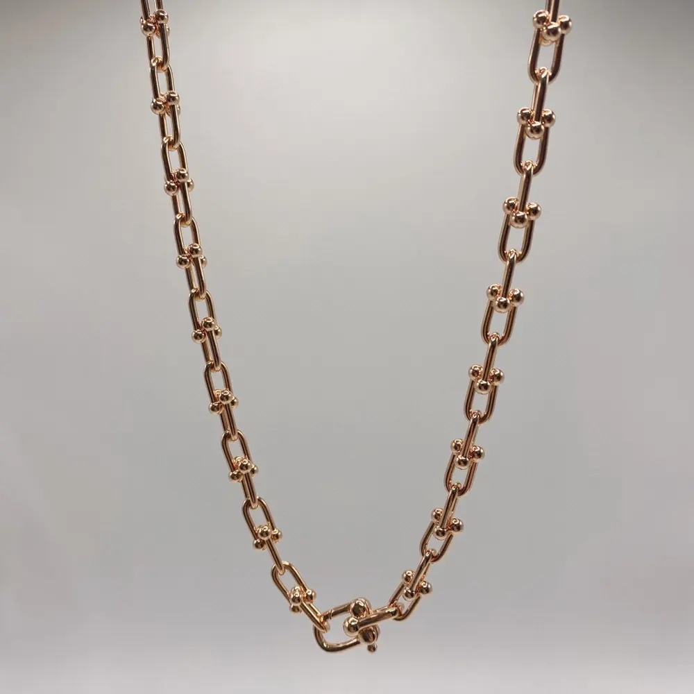 Tiffany joint thick necklace major internet celebrities bloggers TiffanyHardWear hot launch