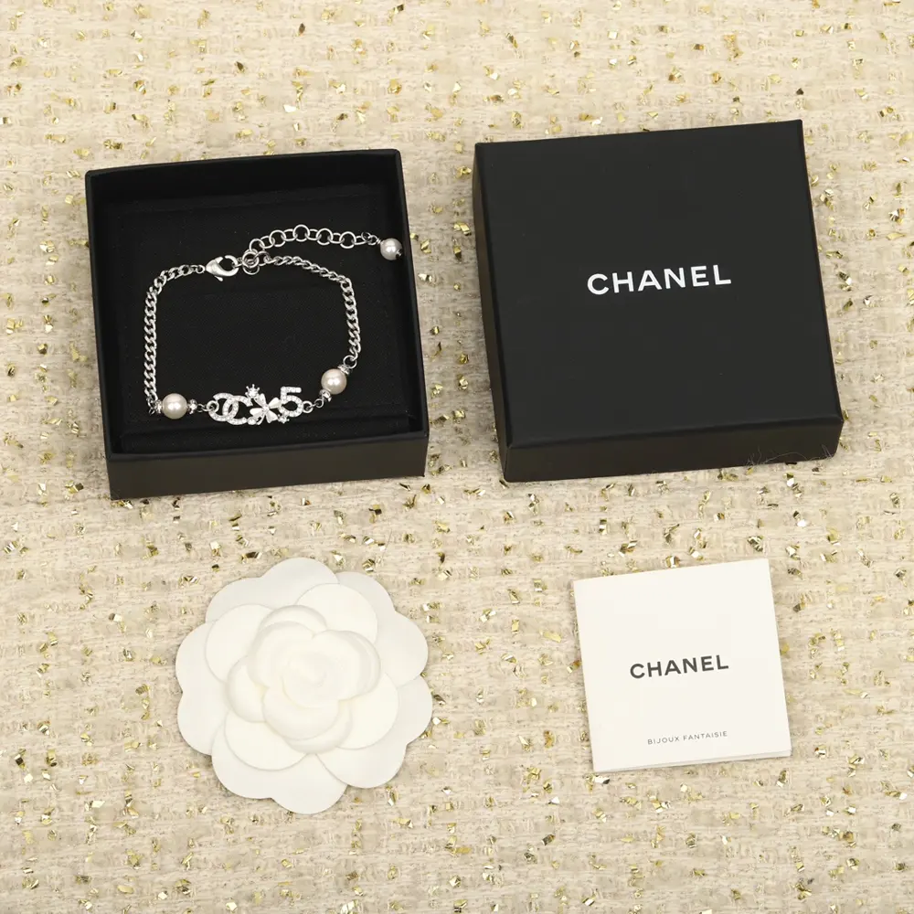 Chanel multi-element bracelet with Swarovski pearls and crystals