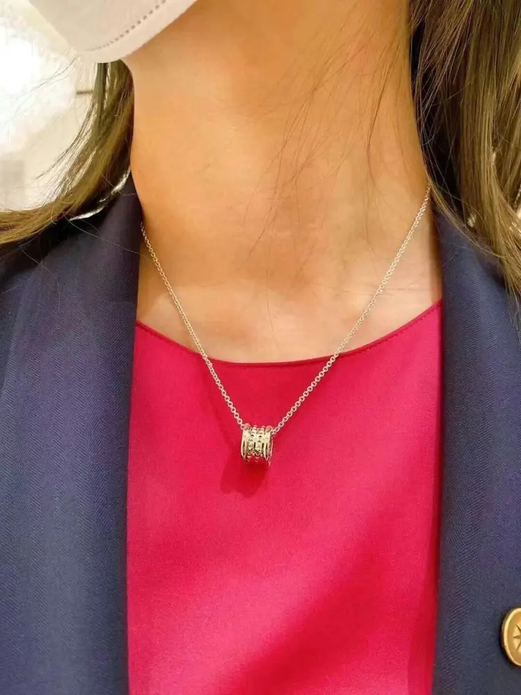 BVLGARI [925 sterling silver throughout] Both sides of the necklace are still customized