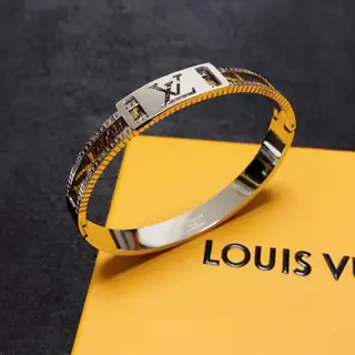 Louis Vuitton leather unisex bracelet