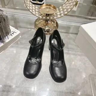 Celine* Celine 2024 autumn and winter new high-heeled Mary Jane series single shoes