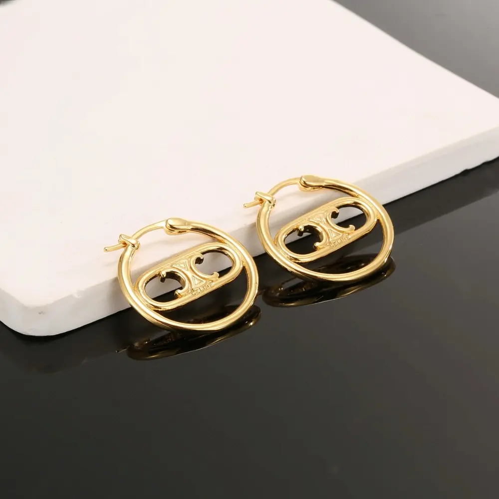 Celine new earrings classic gold
