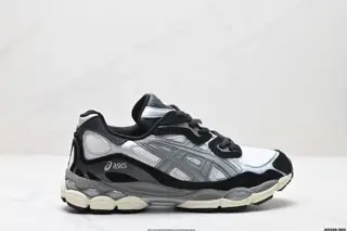 ASICS GEL-NYC 2055 breathable mesh upper with some synthetic leather material. Adopts new 1201A789-020