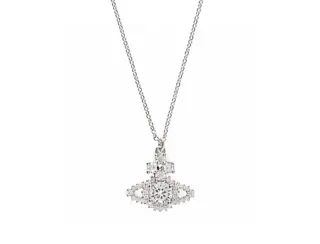 Vivienne Westwood crystal Saturn necklace