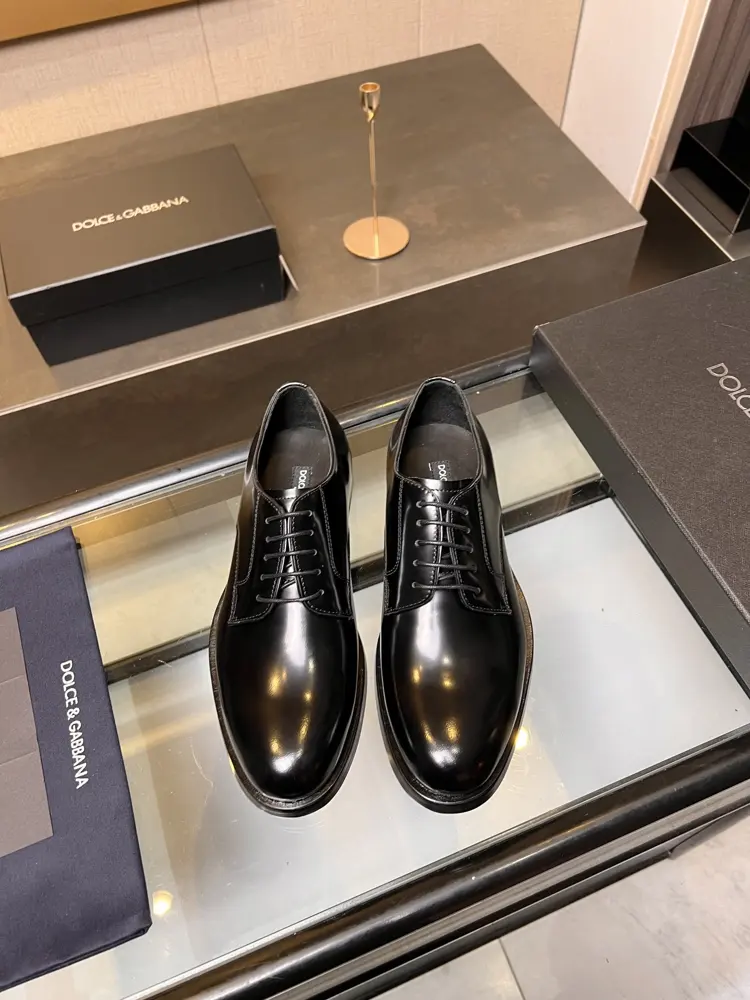 Dolce & Gabbana shiny leather business casual men’s shoes loafers