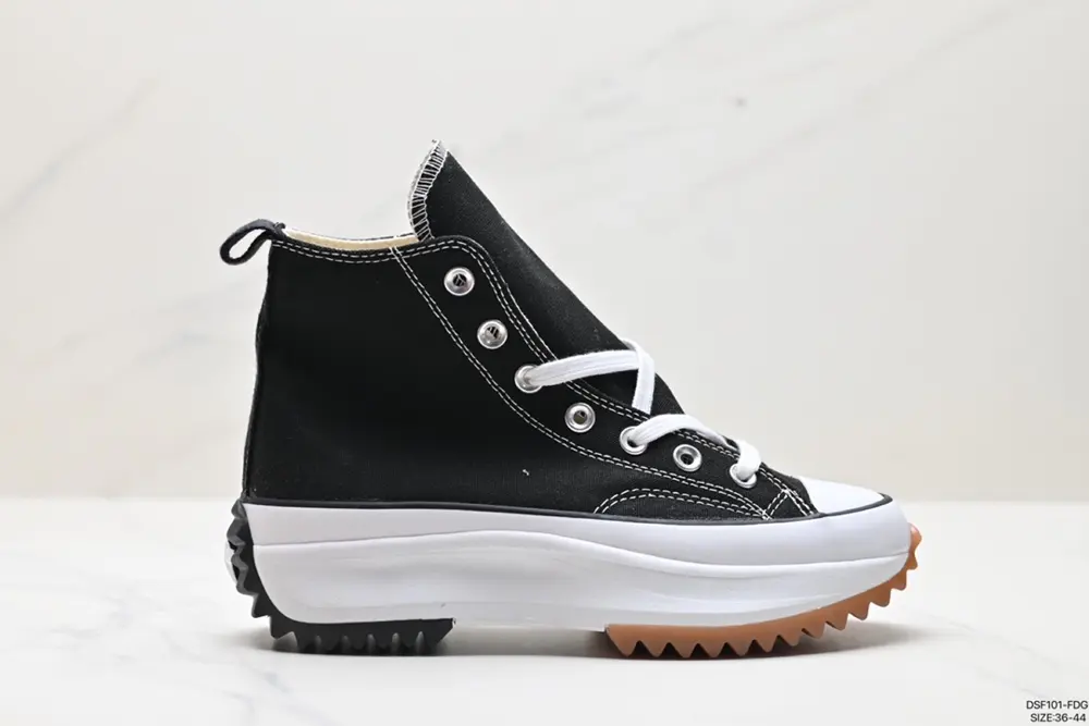 Converse All Star Lift thick-soled leather warm and fufu Converse thick-soled 166799C