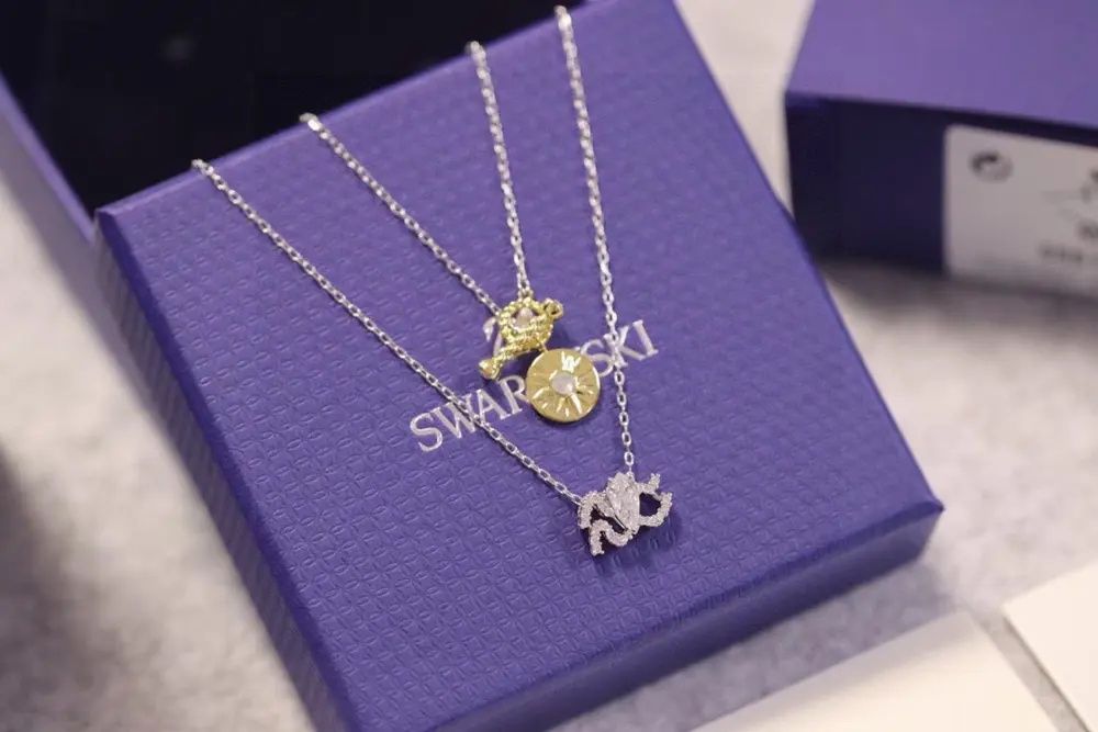 Swarovski Aquarius Patronus Clavicle Necklace